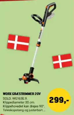 XL-BYG Worx græstrimmer 20v tilbud