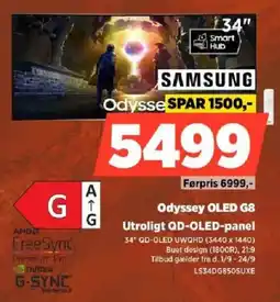 Power Samsung Odyssey OLED G8 tilbud