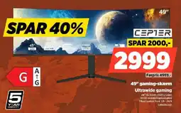 Power Cepter 49" gaming-skærm tilbud