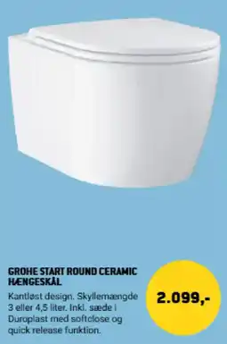 XL-BYG Grohe Start Round Ceramic Hængeskål tilbud