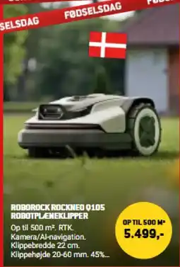 XL-BYG Roborock Rockneo Q105 Robotplæneklipper tilbud