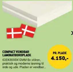 XL-BYG Compact vendbar laminatbordplade tilbud