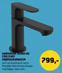 XL-BYG Hansgrohe Rebrus 80 Coolstart Håndvaskarmatur tilbud