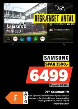 Power Samsung 75" 4K Smart TV tilbud