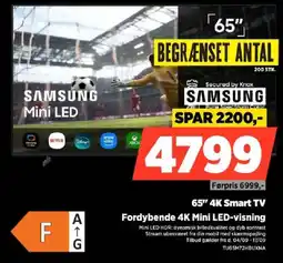 Power Samsung 65" 4K Smart TV tilbud