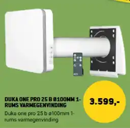 XL-BYG Duka One Pro 25 b ø100mm 1-rums varmegenvinding tilbud