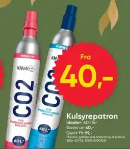 BigDollar Ideale+ kulsyrepatron tilbud