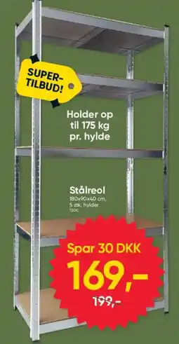 BigDollar Stålreol tilbud