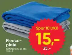BigDollar Fleece-plaid tilbud
