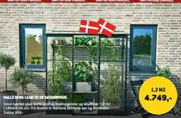 XL-BYG Halls Qube Lean-To 26 Vegdrivhus tilbud