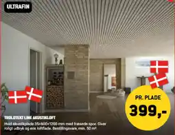 XL-BYG Ultrafin Troldtek Line Akustikloft tilbud