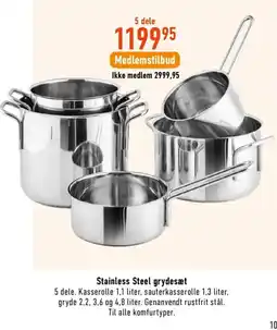 Imerco Stainless Steel grydesæt tilbud