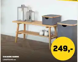 XL-BYG Elva Bænk i Bambus tilbud