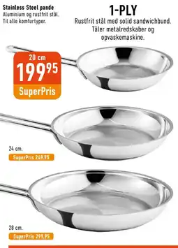 Imerco 1-ply stainless steel pan tilbud
