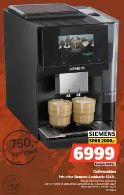Power Siemens Kaffemaskine tilbud