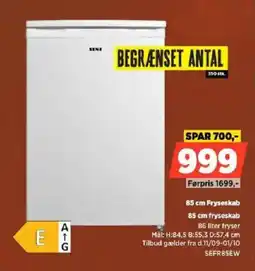 Power Sene 85 cm Fryseskab tilbud