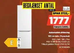 Power Kulz 188 cm køle-/fryseskab tilbud