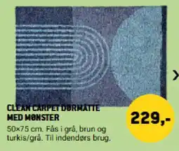 XL-BYG Clean Carpet dørmåtte med mønster tilbud