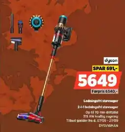 Power dyson ledningsfri støvsuger 2-i-1 tilbud