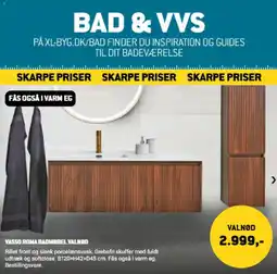 XL-BYG Vasso Roma Badmøbel Valnød tilbud