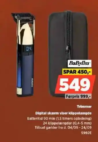 Power BaByliss Trimmer tilbud
