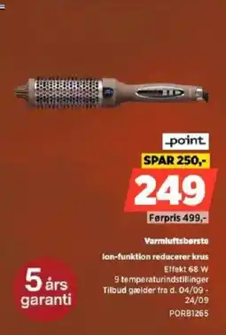 Power ._point. varmluftsbørste tilbud