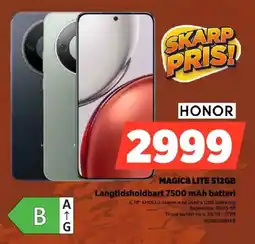 Power Honor magic8 lite 512gb tilbud