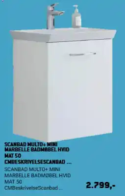 XL-BYG Scanbad Marbelle Badmøbel Hvid tilbud