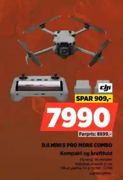Power Dji mini 5 pro more combo tilbud