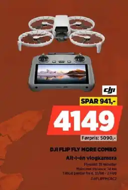 Power Dji flip fly more combo tilbud