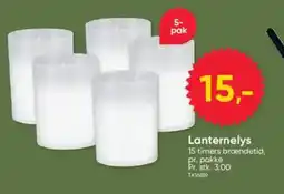 BigDollar Lanterne lys tilbud