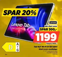Power Lenovo Tab 10,1 Wi-Fi 64 GB tilbud