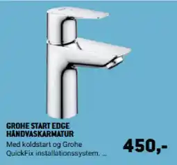 XL-BYG Grohe Start Edge håndvaskarmatur tilbud