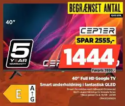 Power Cepter 40" Full HD Google TV tilbud