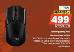 Power HyperX Trådløs gaming mus tilbud