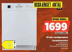 Power Opvaskemaskine tilbud