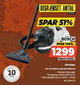 Power Bosch Støvsuger tilbud