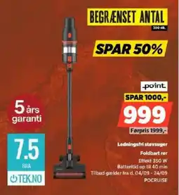 Power Point Ledningsfri støvsuger tilbud
