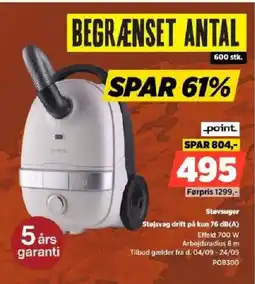 Power Point støvsuger tilbud
