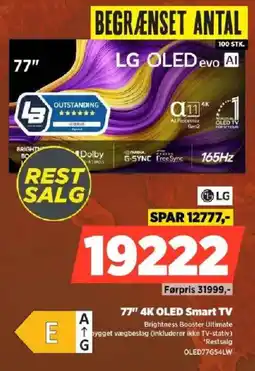 Power LG 77" 4K OLED Smart TV tilbud