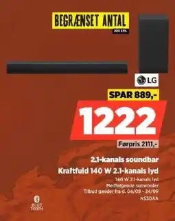 Power LG 2.1-kanals soundbar tilbud