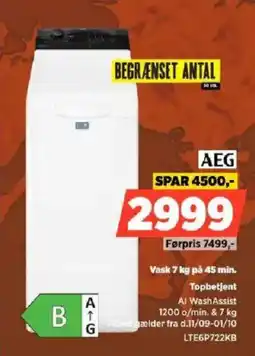 Power AEG Topbetjent tilbud
