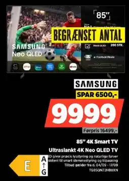 Power Samsung 85" 4K Smart TV tilbud