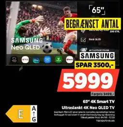 Power Samsung 65" 4K Smart TV tilbud