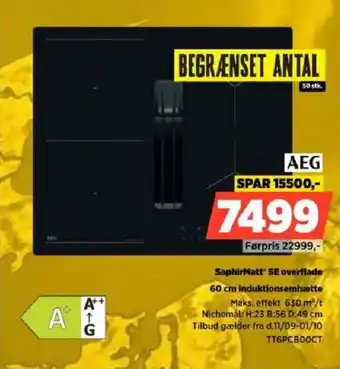 Power AEG 60 cm induktionsemhætte tilbud