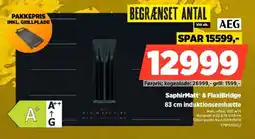 Power AEG SaphirMatt & FlexiBridge 83 cm induktionsemhætte tilbud