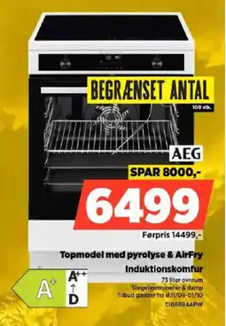 Power AEG Topmodel med pyrolyse & AirFry Induktionskomfur tilbud