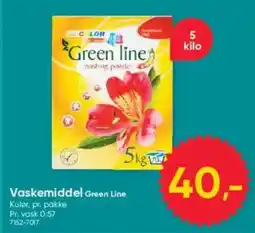 BigDollar Green Line washing powder tilbud