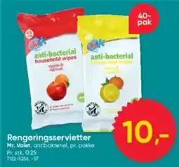 BigDollar Mr. Valet anti-bacterial household wipes tilbud