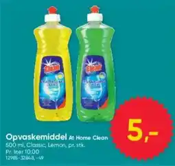 BigDollar At Home Clean Opvaskemiddel tilbud
